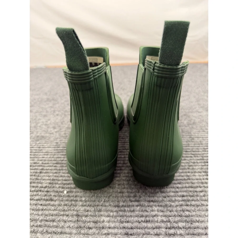 Hunter Original Chelsea Low Rain Boot Women's Size 7 Waterproof Green New In Box